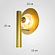 Настенный светильник ImperiumLoft Luni Gold 302708-22