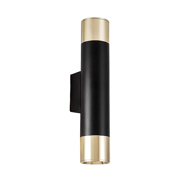 Бра Lumina Deco Tuba LDW 1101-2 BK+GD