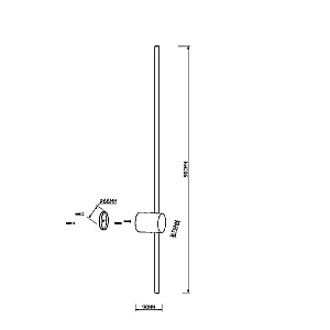 Настенный светильник Maytoni Light stick MOD237WL-L11BS3K