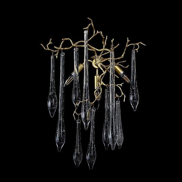 Бра Crystal Lux Reina AP3 Gold Pearl