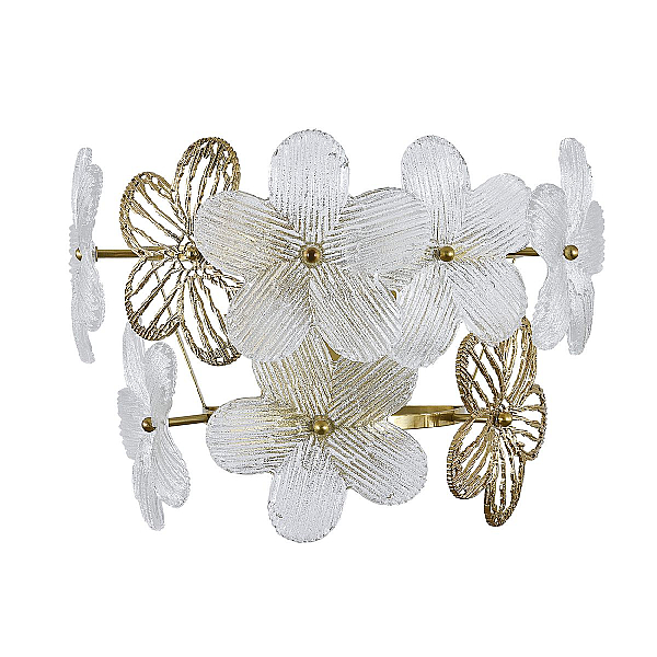 Настенный светильник Indigo Fiori 12049/2W Brass V000554