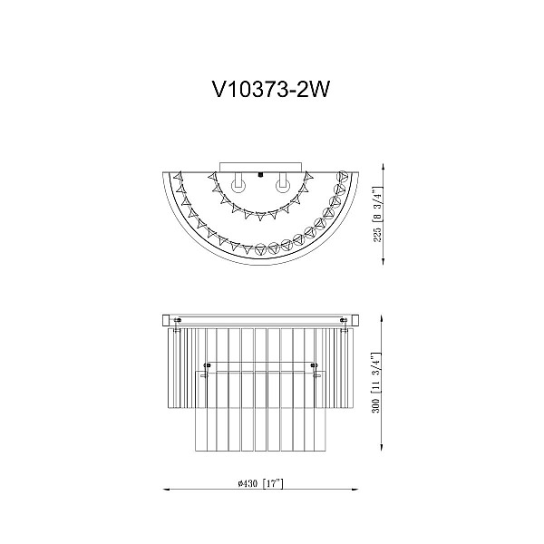 Настенный светильник Moderli Avista V10373-2W
