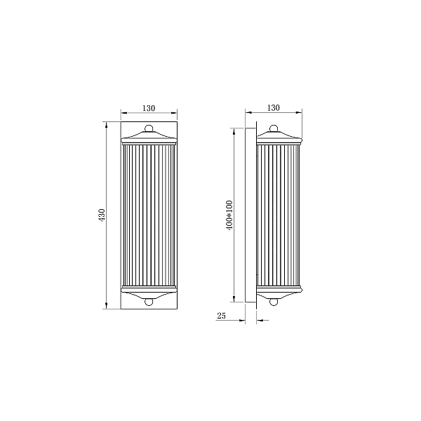 Настенный светильник Garda Decor K2KG0604W-1