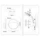 Настенный светильник Ambrella Light High Light Ceramo Modern LH53613