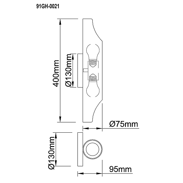 Настенный светильник Garda Decor 91GH-0021