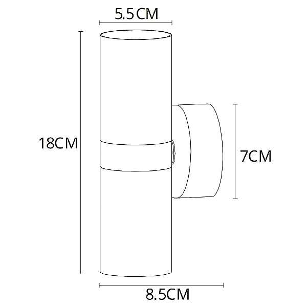 Настенный светильник Arte Lamp Ran A3143AP-2BK