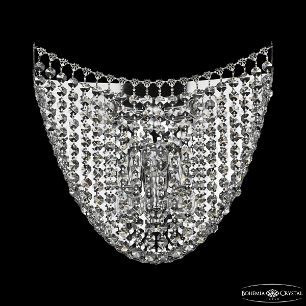 Настенный светильник Bohemia Ivele Crystal 77081B/34 Ni