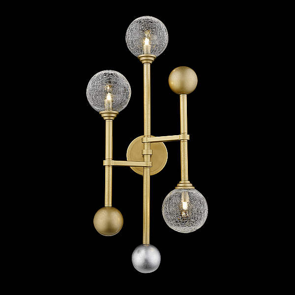 Настенный светильник Delight Collection Fluxus W68084-3 gold
