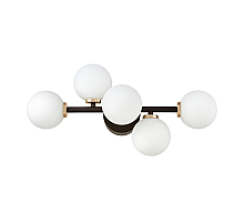 Настенный светильник Lumina Deco Marsiada LDW 6033-5 BK+F.GD