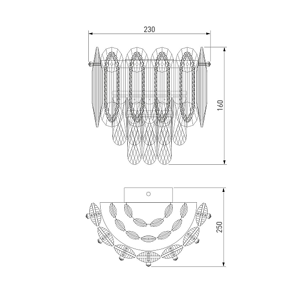Настенный светильник Bogates Chaleur 422/1 a067823