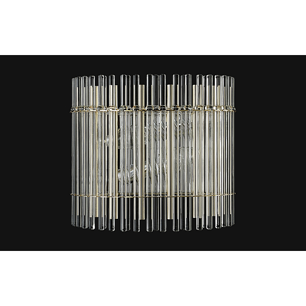 Настенный светильник Crystal Lux Aurelio AP2 Gold+Chrome/Transparent