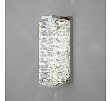 Настенный светильник Eurosvet Blitz 40259 LED хром/ прозрачный хрусталь Strotskis a065321