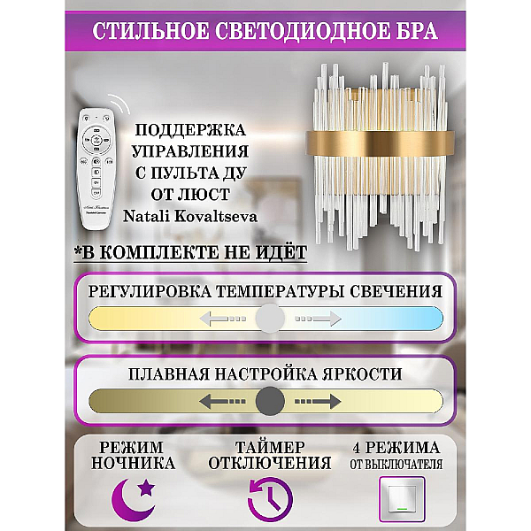 Настенный светодиодный светильник Natali Kovaltseva Led Lamps 81118/1W