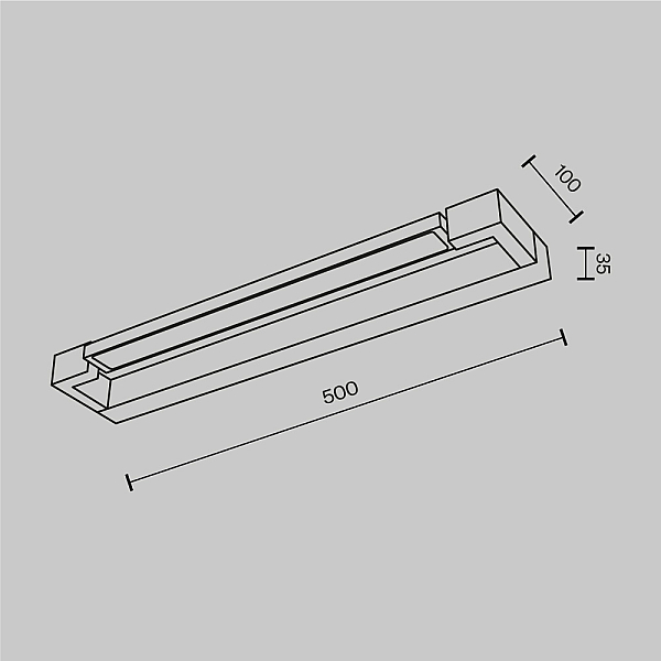 Настенный светильник Maytoni Mirror Beam MIR002WL-L8B4K