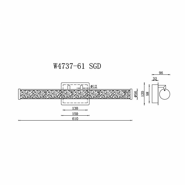 Настенный светильник iLedex Look W4737-61 SGD