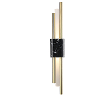 Настенный светильник Crystal Lux CARTA AP6W LED BLACK/BRASS