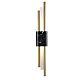 Настенный светодиодный светильник Crystal Lux CARTA AP6W LED BLACK/BRASS