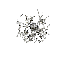 Настенный светильник Crystal Lux GARDEN AP-PL3 D400 CHROME