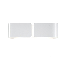 Настенный светильник Ideal Lux Clip AP2 Small Bianco 014166