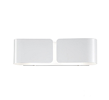 Настенный светильник Ideal Lux Clip AP2 Small Bianco 014166