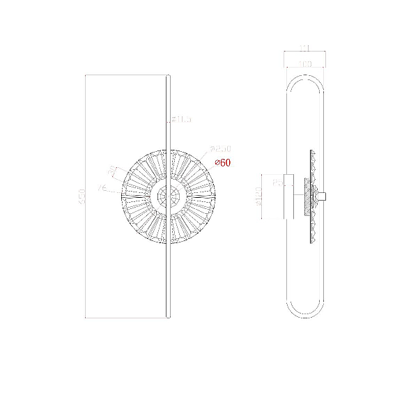 Бра Arte Lamp Almaaz A2563AP-1PB