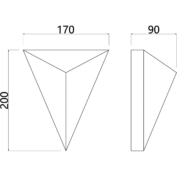 Настенный светодиодный светильник Arte Lamp Trapeze A2033AP-1PB