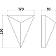 Настенный светодиодный светильник Arte Lamp Trapeze A2033AP-1PB
