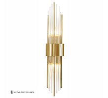 Настенный светильник Crystal Lux ATENTO AP2 BRASS/TRANSPARENTE