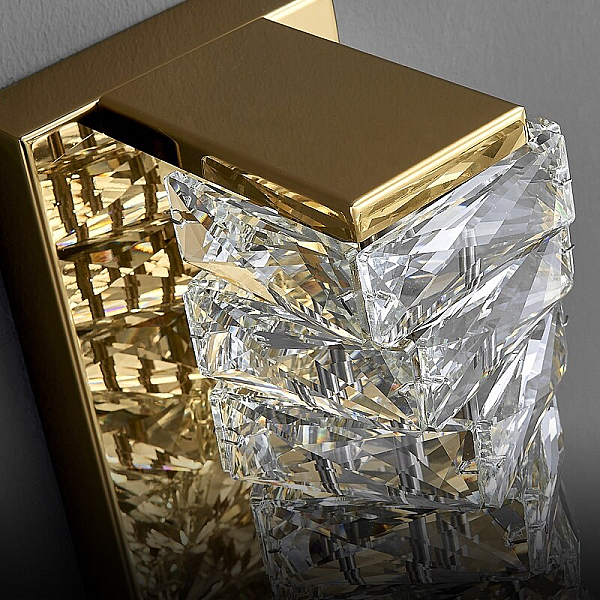 Настенный светильник DeLight Collection Glissando 6005W/S gold/clear