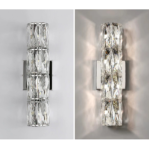 Настенный светильник Delight Collection Wall lamp A06W/4 silver/clear