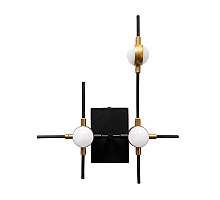 Настенный светильник DeLight Collection Molecular MB18001067-3A black/gold