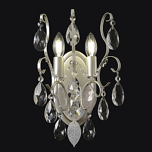 Бра Crystal Lux ESMIRALDA AP2 SILVER