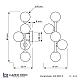 Настенный светильник Lumina Deco Marsiada LDW 6033-5 BK+F.GD