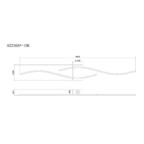 Бра Arte Lamp Aludra A2216AP-1BK