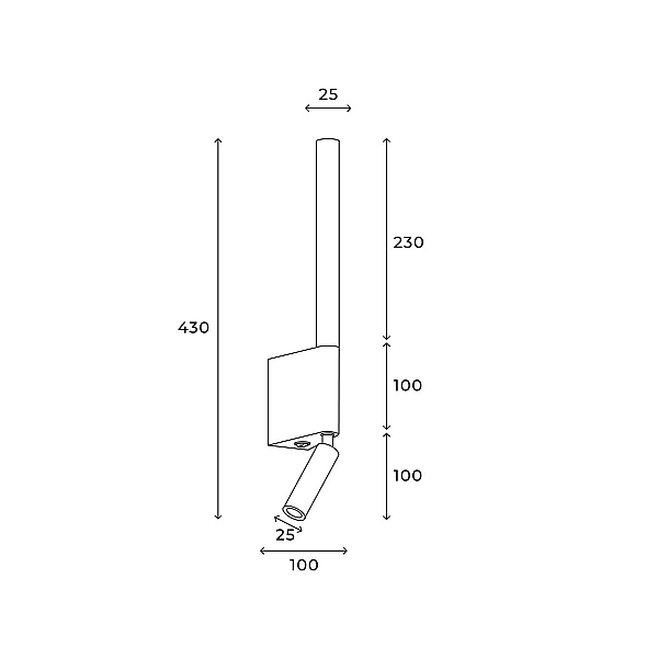 Настенный светильник Hesby Lighting Edge  HSBL_0210