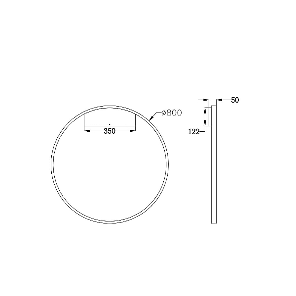 Настенный светильник Maytoni Rim MOD058WL-L50W4K