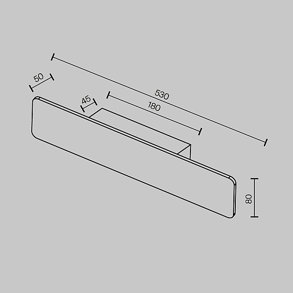 Бра Maytoni Technical C81WL-18W3K-B