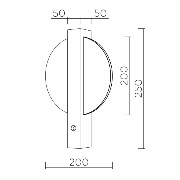 Настенный светильник LED4U L2230-300 BK Настенный светильник LED4U L2230-300 BK