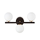 Настенный светильник Lumina Deco Marsiada LDW 6033-3 BK+F.GD