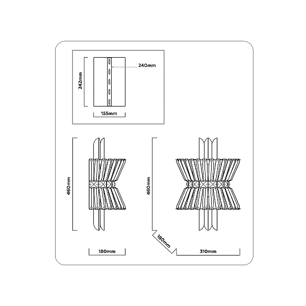 Настенный светильник с хрусталем Ambrella light High Light LH41032