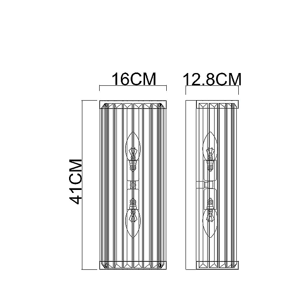 Настенный светильник Arte Lamp Fortuna A1069AP-2CC