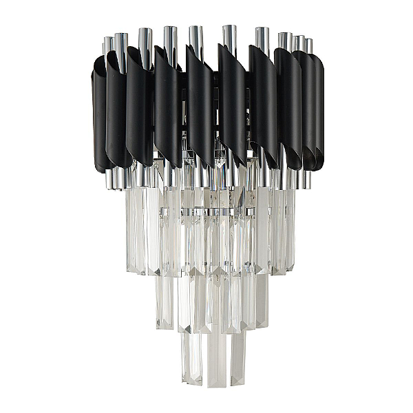 Настенный светильник Natali Kovaltseva DARIAN 76017/2W CHROME BLACK