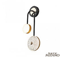Настенный светильник Arte Milano Ferrara 279169/2B BK/GD