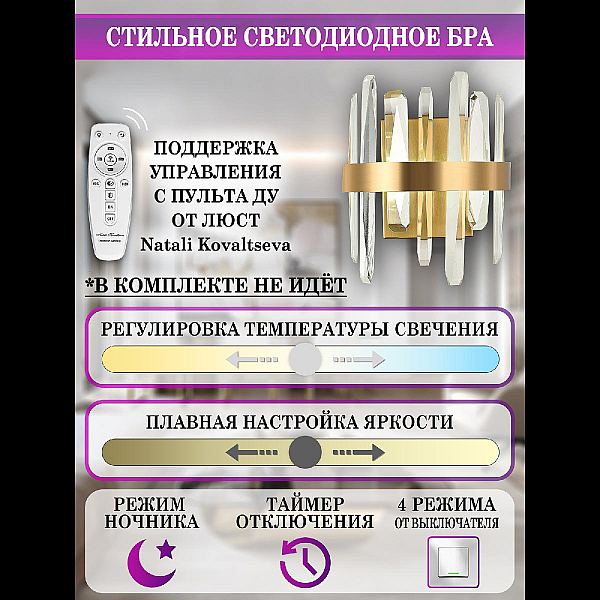 Настенный светильник Natali Kovaltseva Bernardi LED LAMPS 81116/1W