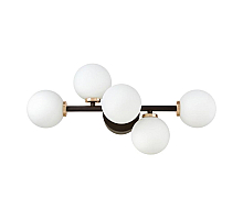 Настенный светильник Lumina Deco Marsiada LDW 6033-5 BK+F.GD