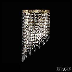 Настенный светильник Bohemia Ivele Crystal 83401BL/18IV-34 G Drops