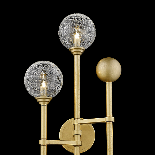 Настенный светильник Delight Collection Fluxus W68084-3 gold
