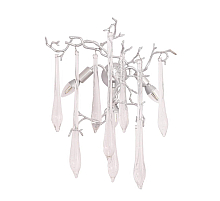 Настенный светильник Crystal Lux REINA AP3 SILVER PATINA