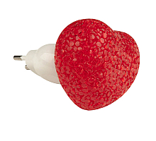 Настенный светодиодный светильник (10325) Uniel DTL-309-Сердечко/Red/1LED/0,1W