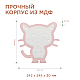 Светодиодный ночник Apeyron Котенок теплый белый 2хААА МДФ 12-173